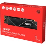 ADATA XPG GAMMIX S70 BLADE 1 TB, SSD schwarz, PCIe 4.0 x4, NVMe 1.4, M.2 2280	