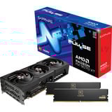 ALTERNATE SAPPHIRE Radeon RX 9070 XT Pulse + 32GB DDR5-6000 (2x 16GB) CL30, PC-Aufrüstkit schwarz