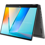 ASUS Vivobook 14 Flip (TP3407SA-QL023W), Notebook grau, Intel® Core™ Ultra 7 258V, Intel® Arc™ Graphics 140V, 32 GB LPDDR5X, 1 TB (1 TB SSD), Windows 11 Home 64-Bit