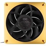 Alphacool Apex Stealth Metal Power 120mm Lüfter 3000rpm, Gehäuselüfter gold/schwarz, 120 mm