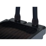 Alphacool HF Anschraubtülle TPV Metall - 12,7/7,6mm Gerade - Black, Verbindung schwarz