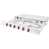 Digitus LWL-Spleißbox, bestückt, 6x SC DX, OM4 