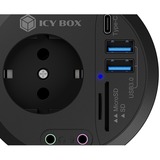 ICY BOX IB-HUB1430-CR, USB-Hub schwarz