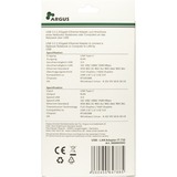 Inter-Tech USB Adapter Argus IT-732, USB-C Stecker > RJ-45 Buchse schwarz, 10/100/1.000/2.500 Mbit/s