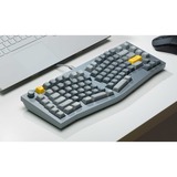 Keychron Q10 Barebone ISO Knob, Gaming-Tastatur grau, Alice Layout, Hot-Swap, Aluminiumrahmen, RGB