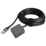 Lindy 4 Port USB 3.0 Hub, USB-Hub grau/schwarz, 5m