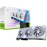 MSI GeForce RTX 5080 GAMING TRIO OC WHITE, Grafikkarte weiß, DLSS 4, 3x DisplayPort, 1x HDMI 2.1