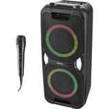 Medion Life PE-1 Pure Partylautsprecher schwarz, Bluetooth, UKW Radio, Lichteffekte, Karaoke