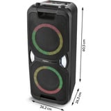 Medion Life PE-1 Pure Partylautsprecher schwarz, Bluetooth, UKW Radio, Lichteffekte, Karaoke