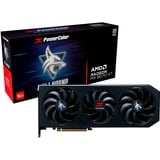 PowerColor Radeon RX 9070 XT Hellhound 16GB OC, Grafikkarte schwarz, RDNA4, GDDR6, 3x DisplayPort, 1x HDMI