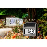 TFA Digitales Gartenthermometer mit Solarbeleuchtung AVENUE silber