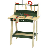 Theo Klein Bosch - Holzwerkbank mit Kiefernholz mittel, Kinderwerkzeug 