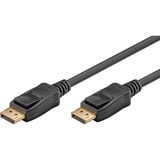 goobay Essential Kabel DisplayPort Stecker > DisplayPort Stecker, 8K / 144Hz schwarz, 5 Meter, 54 Gbit/s, DisplayPort 2.0 / 2.1