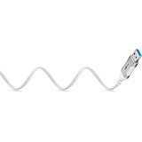 goobay Ethernet-Adapterkabel USB-A 3.2 Gen1 > RJ-45, Slim weiß, 1 Meter