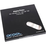 Alphacool AlphaTube HF 13/10 (3/8"ID) - UV Weiß 1m, Schlauch weiß