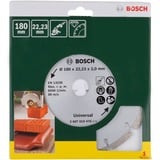Bosch Heimwerken & Garten Diamanttrennscheibe Universal, Ø 180mm Bohrung 22,23mm