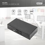 Digitus KVM Switch DispalyPort 4x1, KVM-Switch schwarz