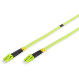 Digitus LWL Patchkabel, Duplex, LC > LC Stecker, Multimode OM5 hellgrün, 7 Meter