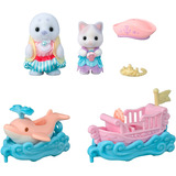 EPOCH Sylvanian Families - Freizeitpark Spielset Wellenritt, Konstruktionsspielzeug 