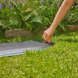 GARDENA Undercover Schlauchbox RollUp M, 20 Meter, Schlauchtrommel schwarz/türkis