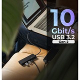 ICY BOX IB-HUB1436-CPD 4-Port USB 3.2 Gen 2, USB-Hub schwarz