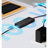 ICY BOX IB-HUB1436-CPD 4-Port USB 3.2 Gen 2, USB-Hub schwarz