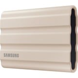 SAMSUNG Portable SSD T7 Shield 2 TB, Externe SSD beige, USB-C 3.2 Gen 2 (10 Gbit/s), extern