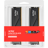 ADATA DIMM 32 GB DDR5-6000 (2x 16 GB) Dual-Kit, Arbeitsspeicher schwarz, AX5U6000C3416G-DTLABRBK, XPG Lancer Blade RGB, INTEL XMP, AMD EXPO
