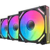 Alpenföhn WingBoost 4, Gehäuselüfter schwarz, 3er-Pack, 120 mm