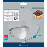 Bosch Kreissägeblatt Speedline Wood, Ø 160mm, 12Z Bohrung 20mm, für Handkreissägen