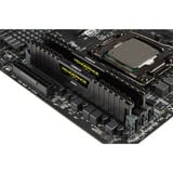 Corsair DIMM 16 GB DDR4-3200 (2x 8 GB) Dual-Kit, für AMD Optimiert , Arbeitsspeicher schwarz, CMK16GX4M2Z3200C16, Vengeance LPX, INTEL XMP