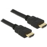 DeLOCK Kabel High Speed HDMI mit Ethernet Stecker > Stecker 4K schwarz, 25cm