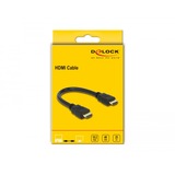 DeLOCK Kabel High Speed HDMI mit Ethernet Stecker > Stecker 4K schwarz, 25cm