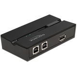 DeLOCK USB 2.0 Switch für 2 PC an 1 Gerät, USB-Switch schwarz