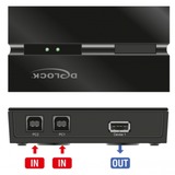 DeLOCK USB 2.0 Switch für 2 PC an 1 Gerät, USB-Switch schwarz