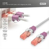 Digitus Farbclips für Patchkabel - Magenta, Abdeckung magenta