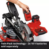 EINHELL Akku-Zug-Kapp-und Gehrungssäge TE-SM 36/8 L Li-Solo, 36Volt (2x18V) rot, ohne Akku und Ladegerät