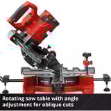 EINHELL Akku-Zug-Kapp-und Gehrungssäge TE-SM 36/8 L Li-Solo, 36Volt (2x18V) rot, ohne Akku und Ladegerät