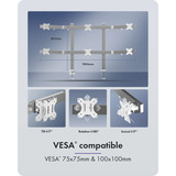 ICY BOX Damond Stand 666, Monitorhalterung silber