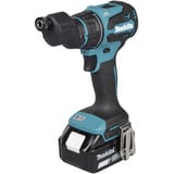 Makita Akku-Bohrschrauber mit Wechselkopfsystem DDF491Z, 18Volt blau/schwarz, ohne Akku und Ladegerät, mit Schnellspannbohrfutter