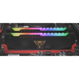 Patriot DIMM 32 GB DDR4-3200 (2x 16 GB) Dual-Kit, Arbeitsspeicher schwarz, PVSR432G320C6K, Viper Steel RGB, INTEL XMP