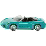 SIKU Porsche 911 Turbo S Cabriolet, Modellfahrzeug türkis/schwarz