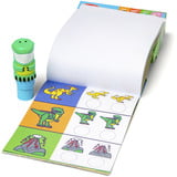 Spin Master Melissa & Doug - Sticker WOW! Dinosaurier Aufkleberstempel & Block, Basteln 