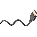 goobay Slim High-Speed-HDMI-Kabel mit Ethernet, 4K @ 60Hz schwarz, 2 Meter