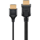 goobay Slim High-Speed-HDMI-Kabel mit Ethernet, 4K @ 60Hz schwarz, 2 Meter