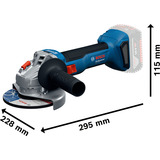 Bosch 18V Profi Set, GBH 18V-22 + GSR 18V-65 + GWS 18V-8 Professional, Werkzeug-Set blau, 2x Li-Ion Akku 5,0Ah, in 3 L-BOXXen