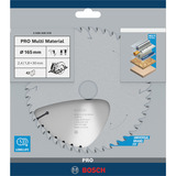 Bosch Kreissägeblatt Multi Material, Ø 165mm, 42Z Bohrung 30mm, für Handkreissägen