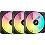 Corsair iCUE LINK QX120 RGB 120-mm-PWM-Lüfter, Gehäuselüfter schwarz, Starter-Kit, 120 mm