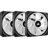 Corsair iCUE LINK QX120 RGB 120-mm-PWM-Lüfter, Gehäuselüfter schwarz, Starter-Kit, 120 mm