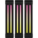 Corsair iCUE LINK QX120 RGB 120-mm-PWM-Lüfter, Gehäuselüfter schwarz, Starter-Kit, 120 mm
